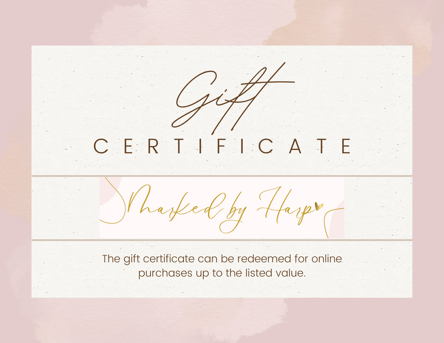 Marked by Harp - Gift Card